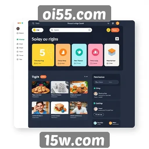 Análise da interface do site oi55.com